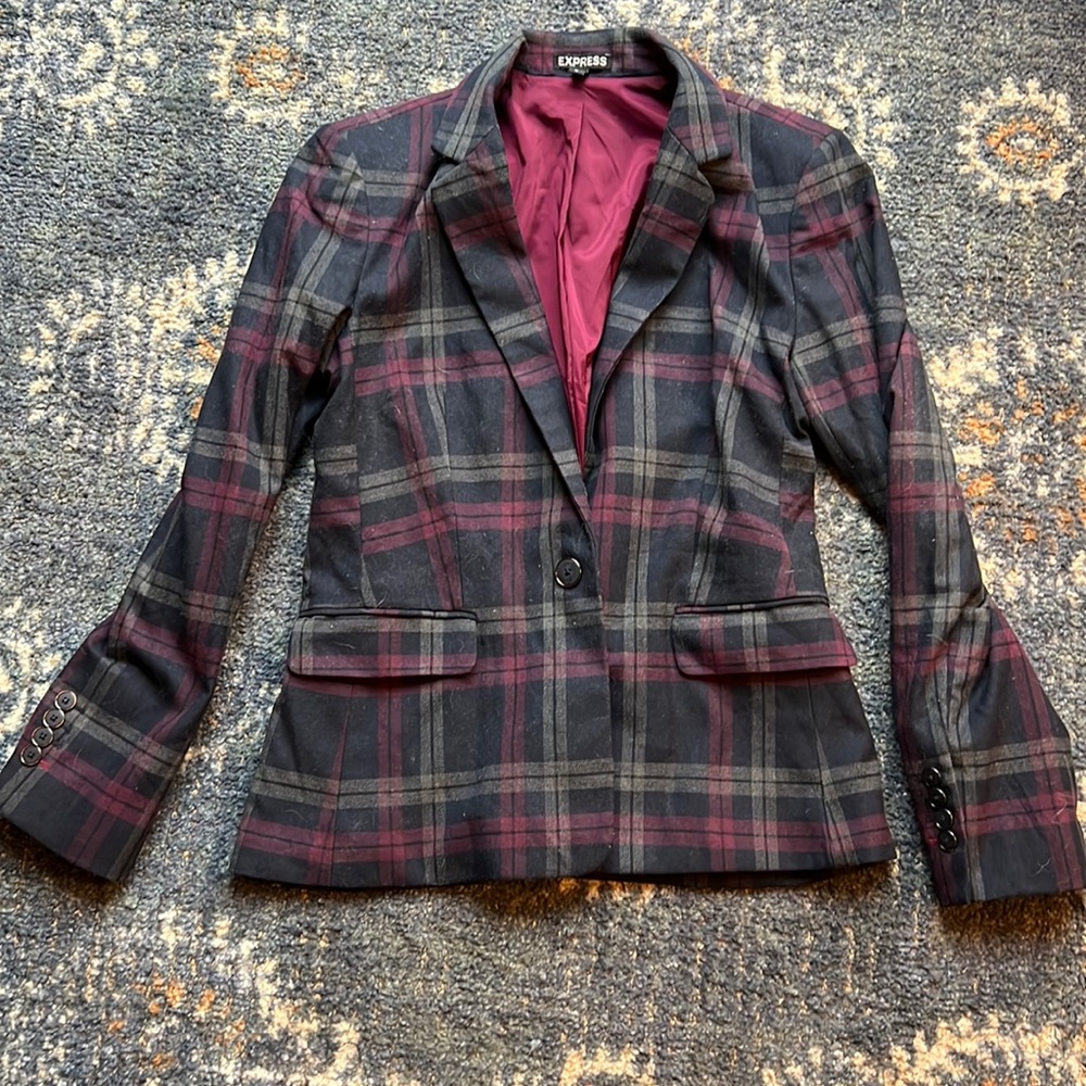 Express plaid blazer